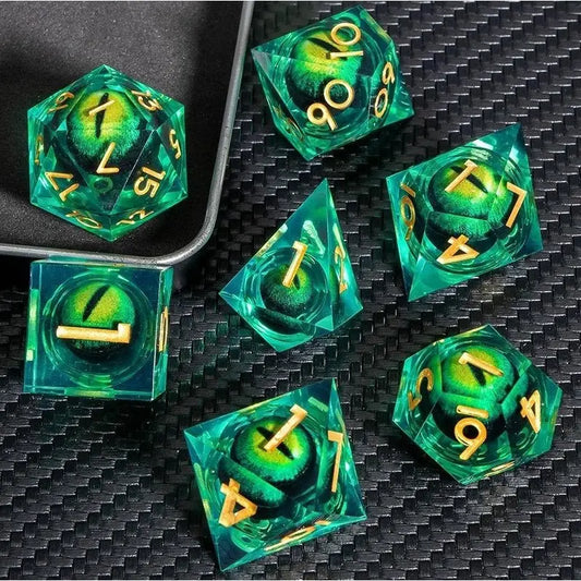 Sharp Edge Dice Dragon Eye Specimen 7 pc Set - MOD Shop LLC