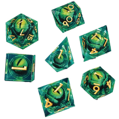 Sharp Edge Dice Dragon Eye Specimen 7 pc Set - MOD Shop LLC