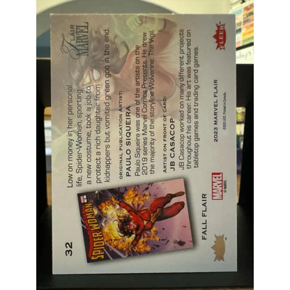 Spider - Woman Marvel Fleer Flair Fall Flair Parallel 159/299 Card 32 - MOD Shop LLC