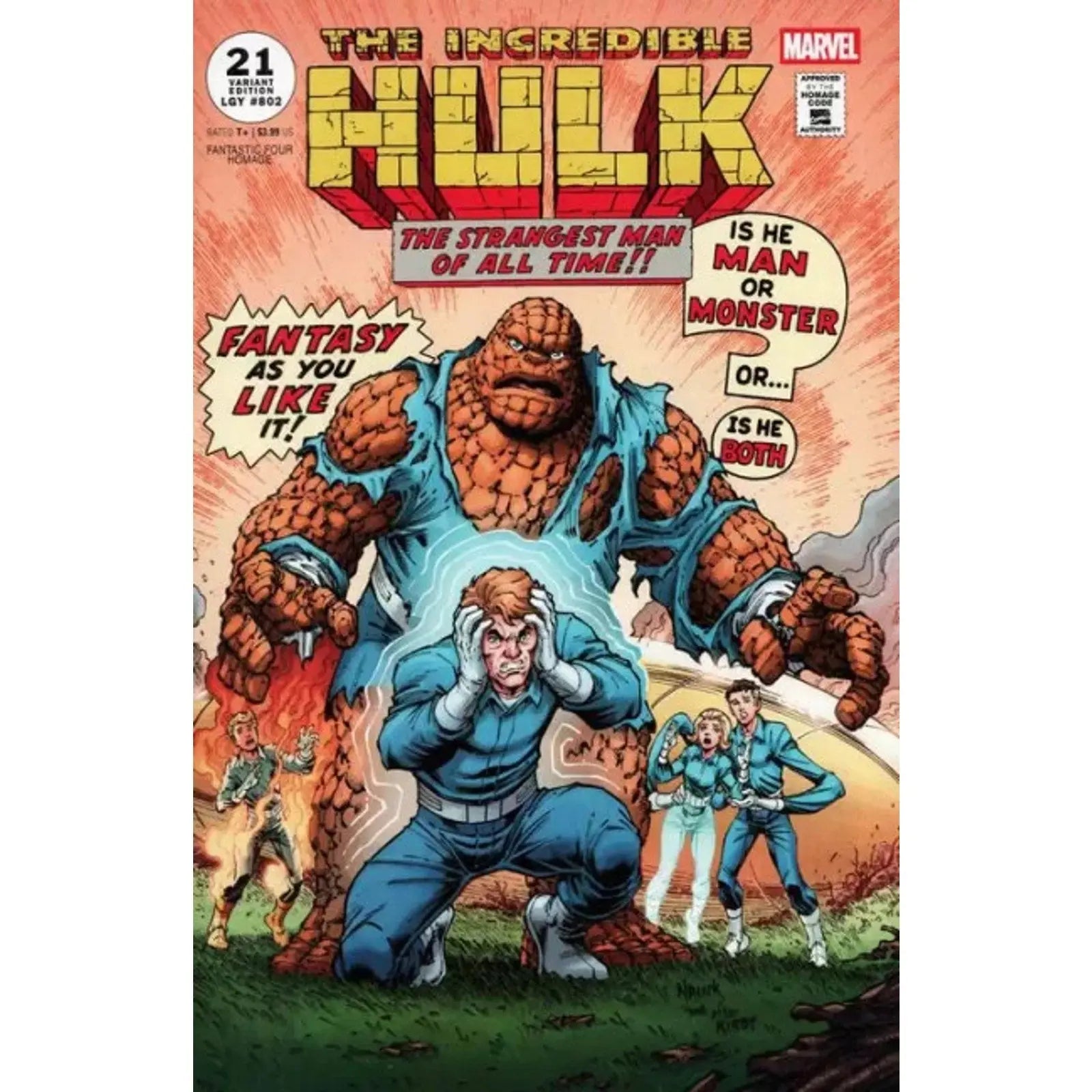 The Incredible Hulk, Vol. 4 21D Todd Nauck Fantastic Four Homage Variant - MOD Shop LLC