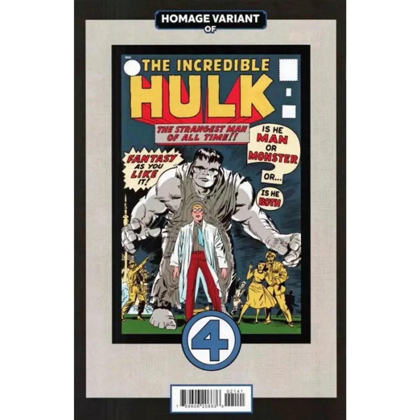 The Incredible Hulk, Vol. 4 21D Todd Nauck Fantastic Four Homage Variant - MOD Shop LLC