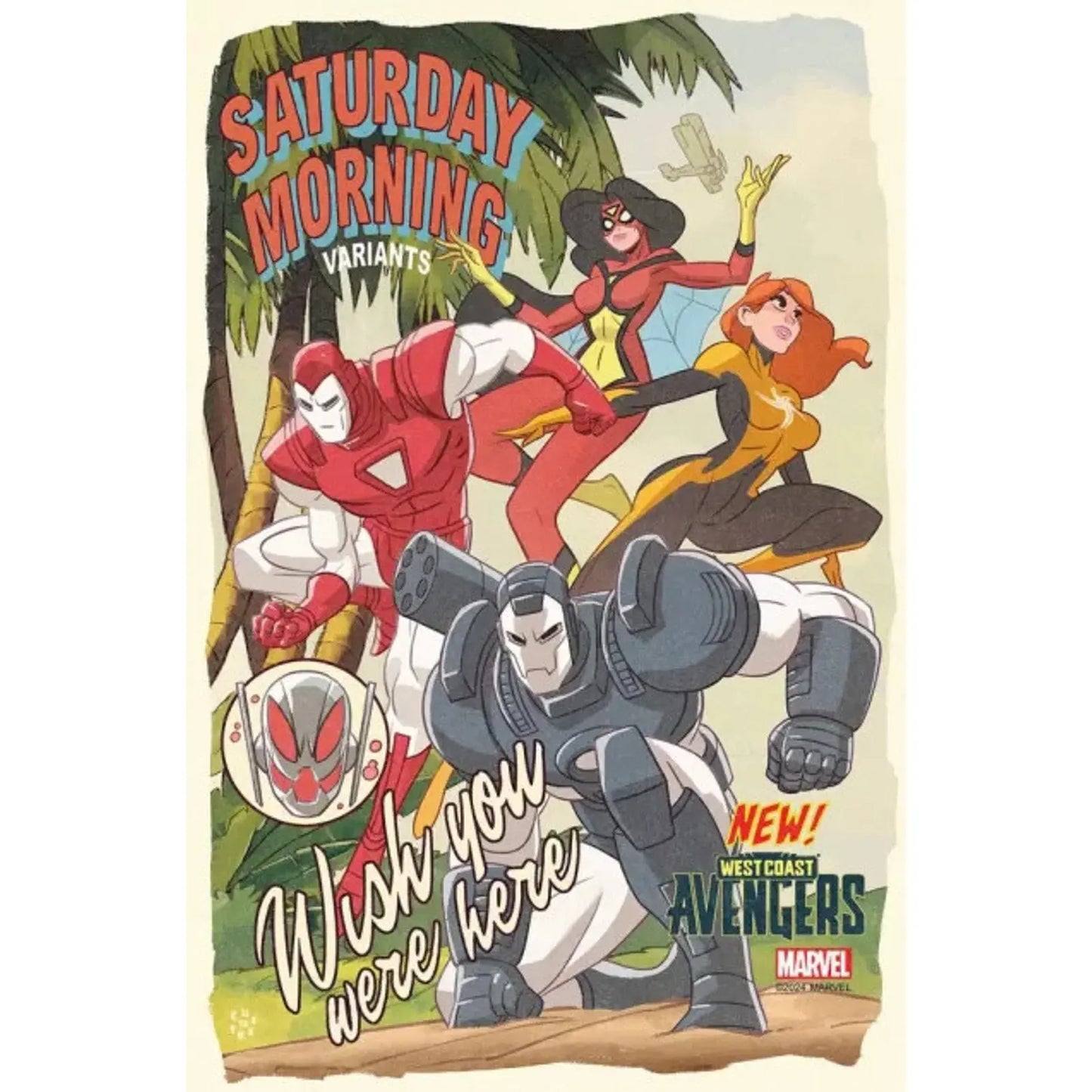 The West Coast Avengers, Vol. 4 1E Sean Galloway Saturday Morning Variant - MOD Shop LLC