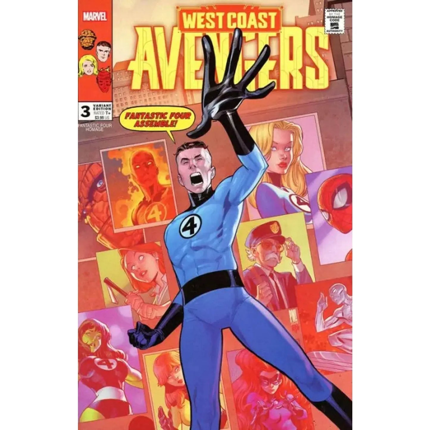 The West Coast Avengers, Vol. 4 3D Paco Medina Fantastic Four Homage Variant - MOD Shop LLC