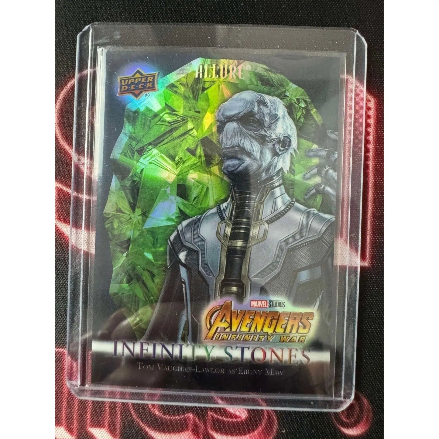 Tom Vaughan - Lawlor as Ebony Maw Marvel Allure Infinity Stone Time Stone 141/299 - MOD Shop LLC