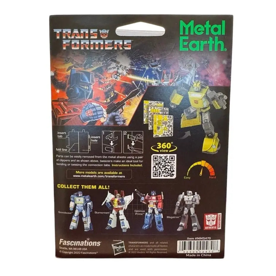 Transformers - Bumblebee - Color Metal Model Kit - MOD Shop LLC