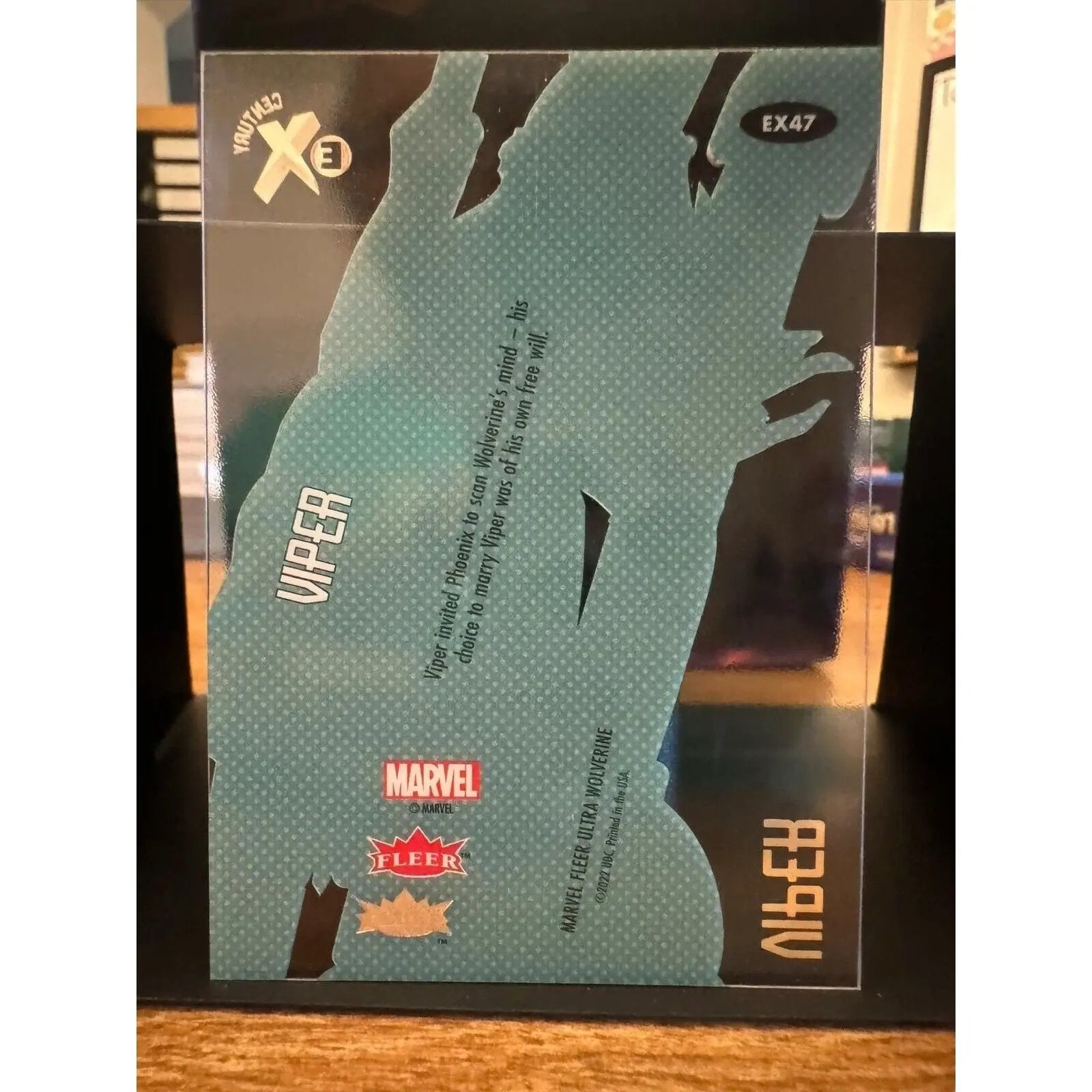 Viper ExCentury Insert EX47 Fleer Ultra Wolverine. Acetate Layered Card - MOD Shop LLC