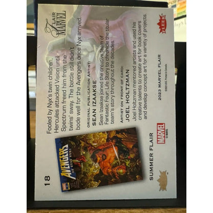Vision Marvel Fleer Flair Summer Flair Parallel 03/50 Card 18 - MOD Shop LLC