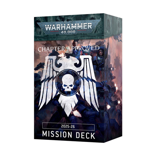 Warhammer 40,000 Chapter Approved Mission Deck 2025 - 26 | Complete Matched Play Card Set with Asymmetric War Rules - MOD Shop LLC