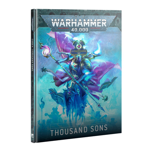 Warhammer 40,000 Codex: Thousand Sons - 10th Edition Hardcover Rulebook | Games Workshop | Chaos Space Marines Sorcery Guide - MOD Shop LLC