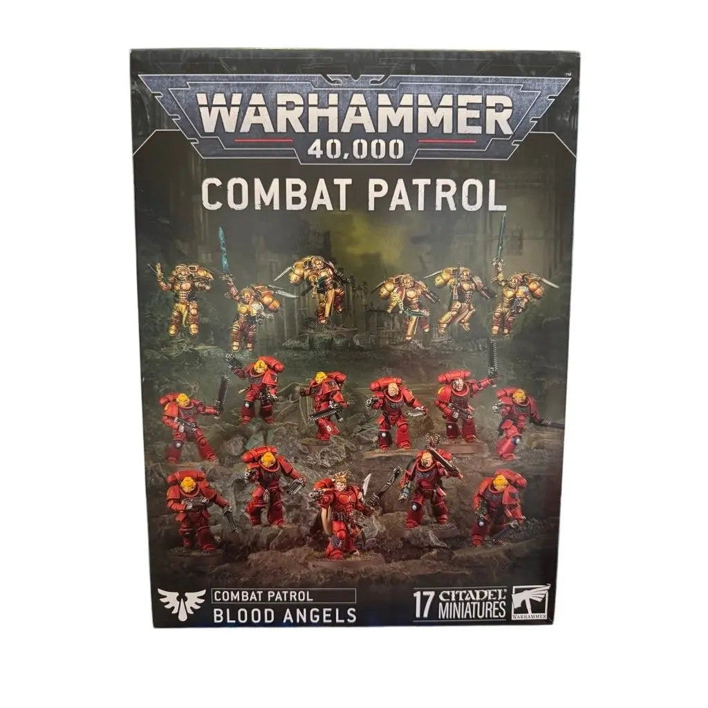 Warhammer 40,000 Combat Patrol: Blood Angels - 17 Miniature Army Starter Set with Captain, Sanguinary Guard & Assault Intercessors - MOD Shop LLC