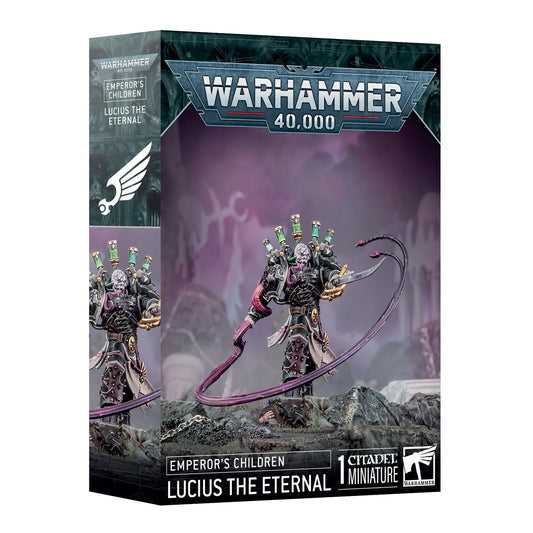 Warhammer 40,000: Emperor's Children Lucius the Eternal - Elite Champion Miniature Figure (Citadel, Games Workshop) - MOD Shop LLC
