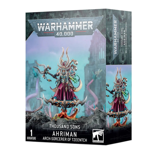 Warhammer 40,000 Thousand Sons Ahriman Arch - Sorcerer of Tzeentch - Chaos Space Marine Miniature Figure Kit | Games Workshop Official WH40K Model - MOD Shop LLC