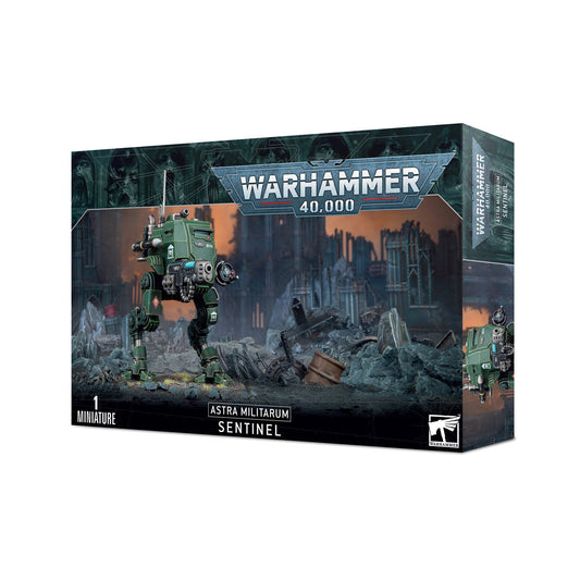 Warhammer 40K Astra Militarum Sentinel Walker - Scout/Armoured Bipedal Vehicle Kit with Heavy Weapons & Transfer Sheet - Games Workshop - MOD Shop LLC