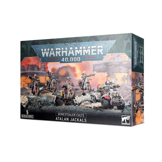 Warhammer 40K Genestealer Cults Atalan Jackals - 5 Miniatures Fast Attack Squad with Dirtcycles & Wolfquad - Games Workshop 51 - 62 - MOD Shop LLC