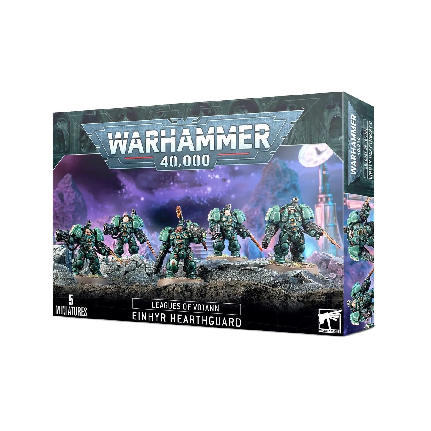 Warhammer 40K Leagues of Votann Einhyr Hearthguard Elite Infantry Squad - 5 Multipart Plastic Miniatures Games Workshop - MOD Shop LLC