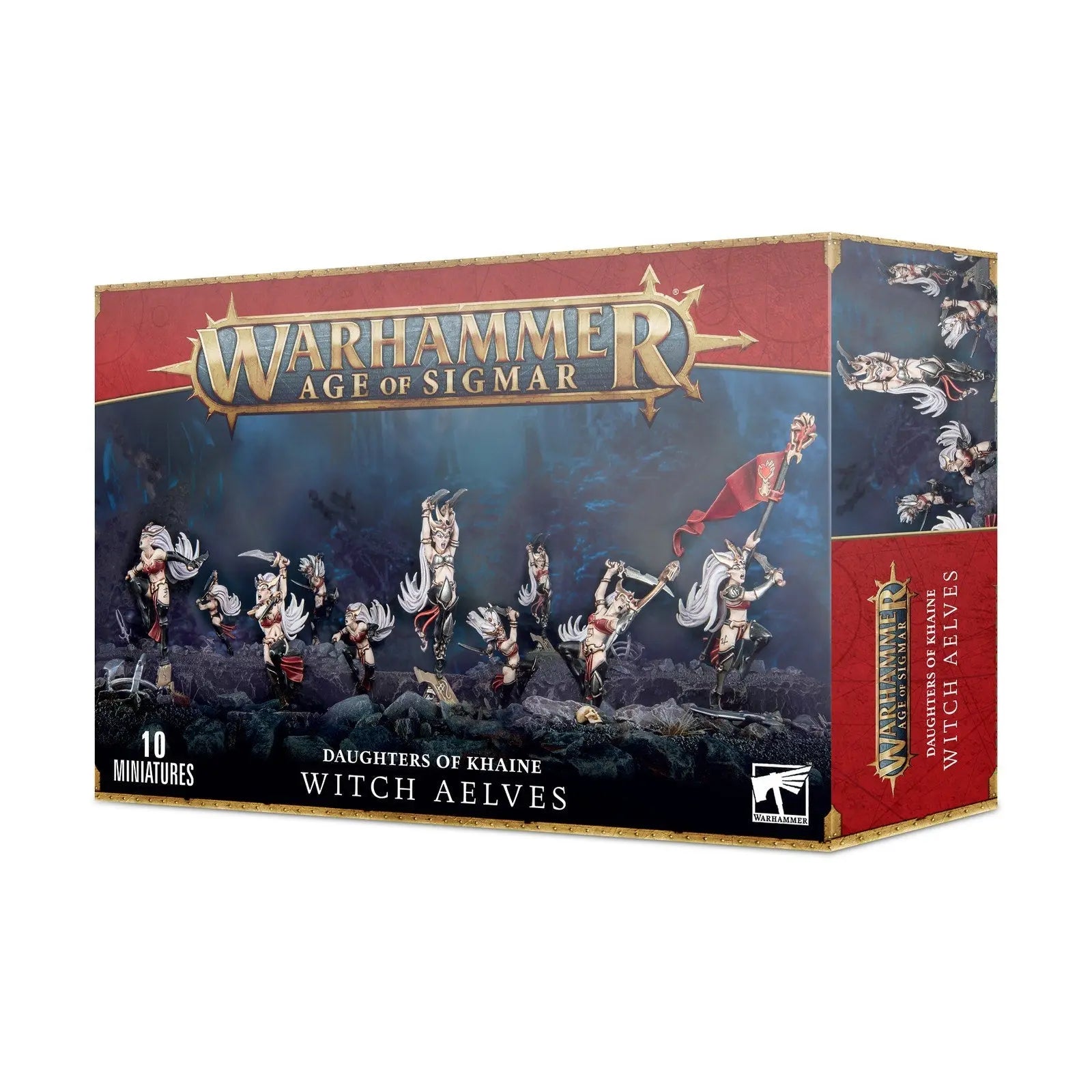 Warhammer Age of Sigmar Daughters of Khaine Witch Aelves - 10 Miniatures Kit | Games Workshop 85 - 10 - MOD Shop LLC