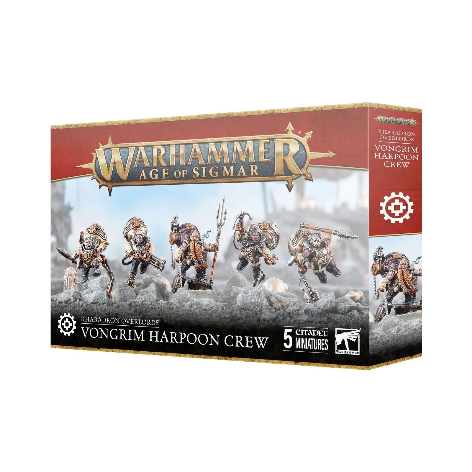 Warhammer Age of Sigmar Kharadron Overlords Vongrim Harpoon Crew - 5 Citadel Miniatures - MOD Shop LLC