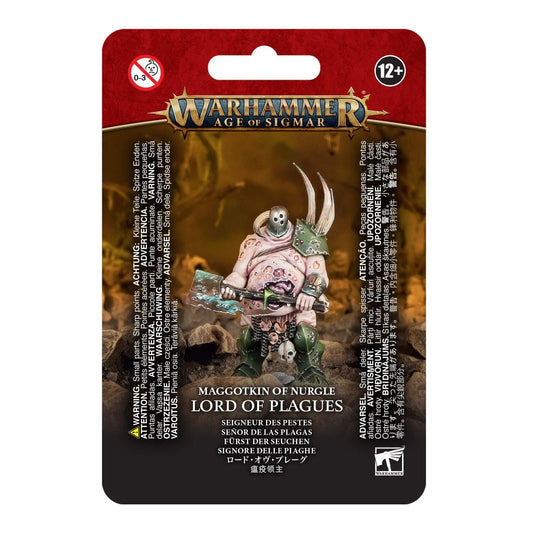 Warhammer Age of Sigmar Maggotkin of Nurgle Lord of Plagues - Hero Miniature with Plague - Ridden Great Blade | Games Workshop 83 - 32 - MOD Shop LLC