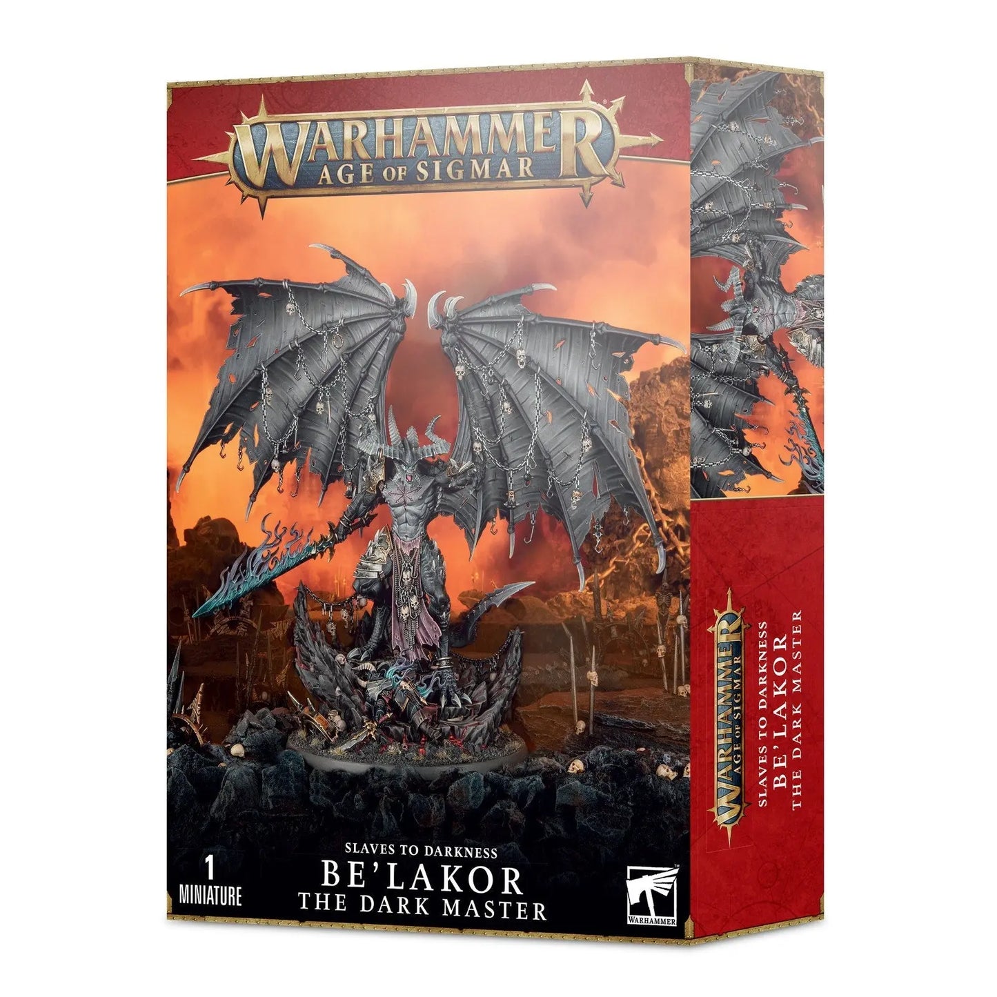 Warhammer Age of Sigmar Slaves to Darkness Be'Lakor the Dark Master - First Daemon Prince Miniature Kit | 85 Components | Compatible with 40K Chaos Daemons | Games Workshop Official - MOD Shop LLC