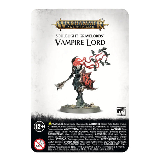 Warhammer Age of Sigmar Soulblight Gravelords Vampire Lord Miniature - Games Workshop 91 - 52 Plastic Model Kit - MOD Shop LLC