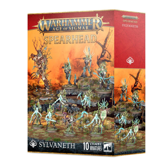 Warhammer Age of Sigmar Spearhead Sylvaneth - 10 Forest Spirit Miniatures Set - Treelord Branchwych Kurnoth Hunters Tree - Revenants - MOD Shop LLC