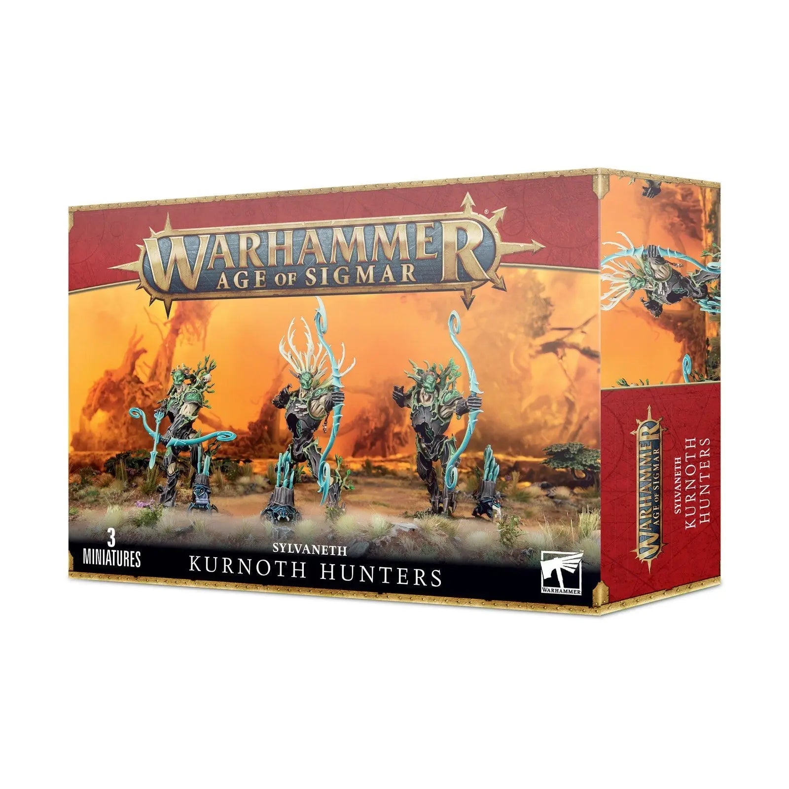 Warhammer Age of Sigmar Sylvaneth Kurnoth Hunters - 3 Elite Tree Warriors Miniatures Kit | Games Workshop Official - MOD Shop LLC