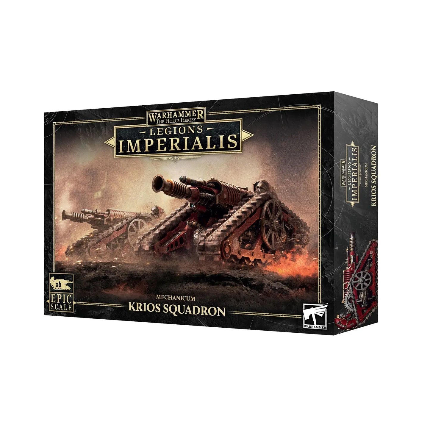 Warhammer The Horus Heresy Legions Imperialis Mechanicum Krios Squadron | Epic Scale Battle Tank | Tabletop Miniature Warfare Set - MOD Shop LLC