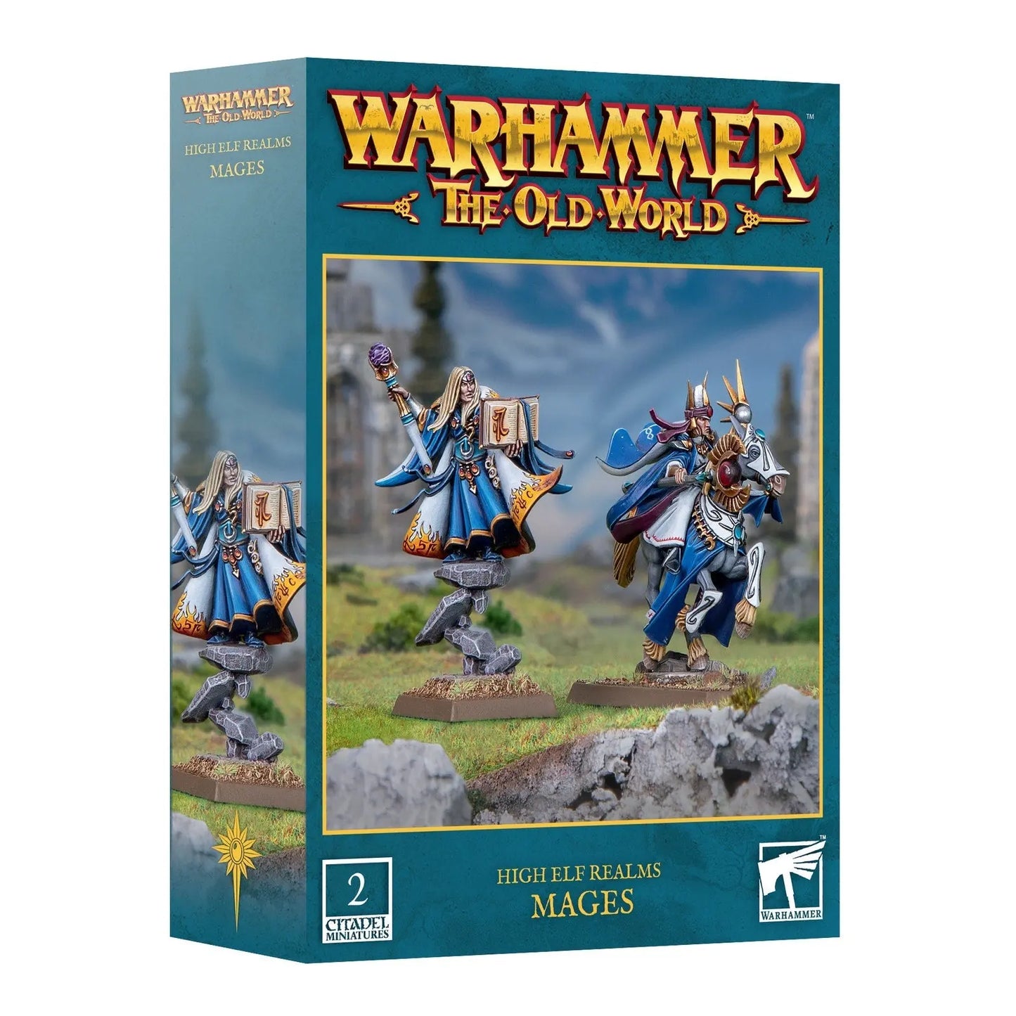 Warhammer: The Old World - High Elf Realms Mages Kit | Powerful Elven Spellcasters for Fantasy Battles | 2 Citadel Miniatures - MOD Shop LLC