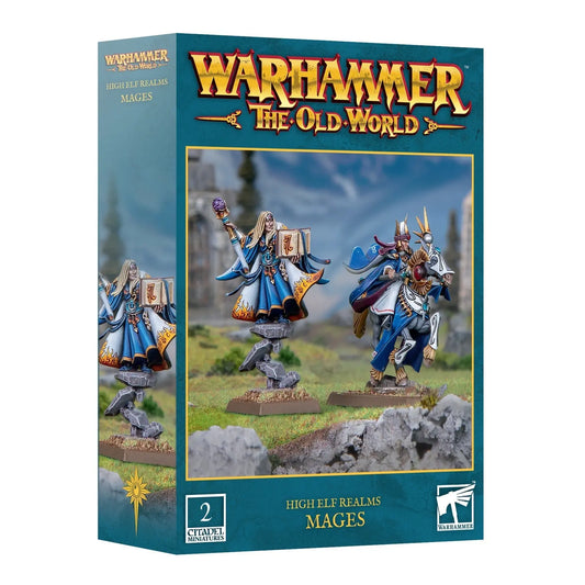 Warhammer: The Old World - High Elf Realms Mages Kit | Powerful Elven Spellcasters for Fantasy Battles | 2 Citadel Miniatures - MOD Shop LLC