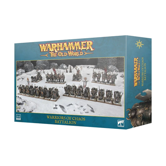 Warhammer: The Old World Warriors of Chaos Battalion - 44 Miniatures Army Starter Set | Chaos Knights, Warriors & Chariots | Games Workshop Tabletop Strategy Game - MOD Shop LLC