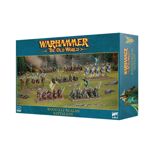 Warhammer: The Old World Wood Elf Realms Battalion - Fantasy Miniatures Army Set | Games Workshop | Tabletop Gaming - MOD Shop LLC