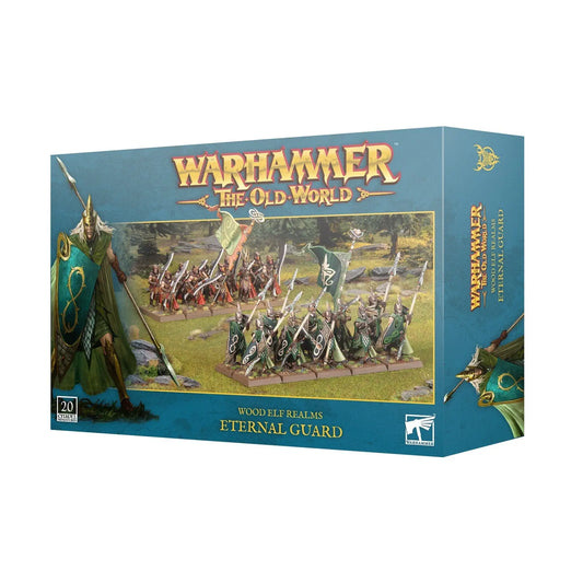Warhammer The Old World Wood Elf Realms Eternal Guard - 20 Miniatures Plastic Kit | Games Workshop Fantasy Battle - MOD Shop LLC
