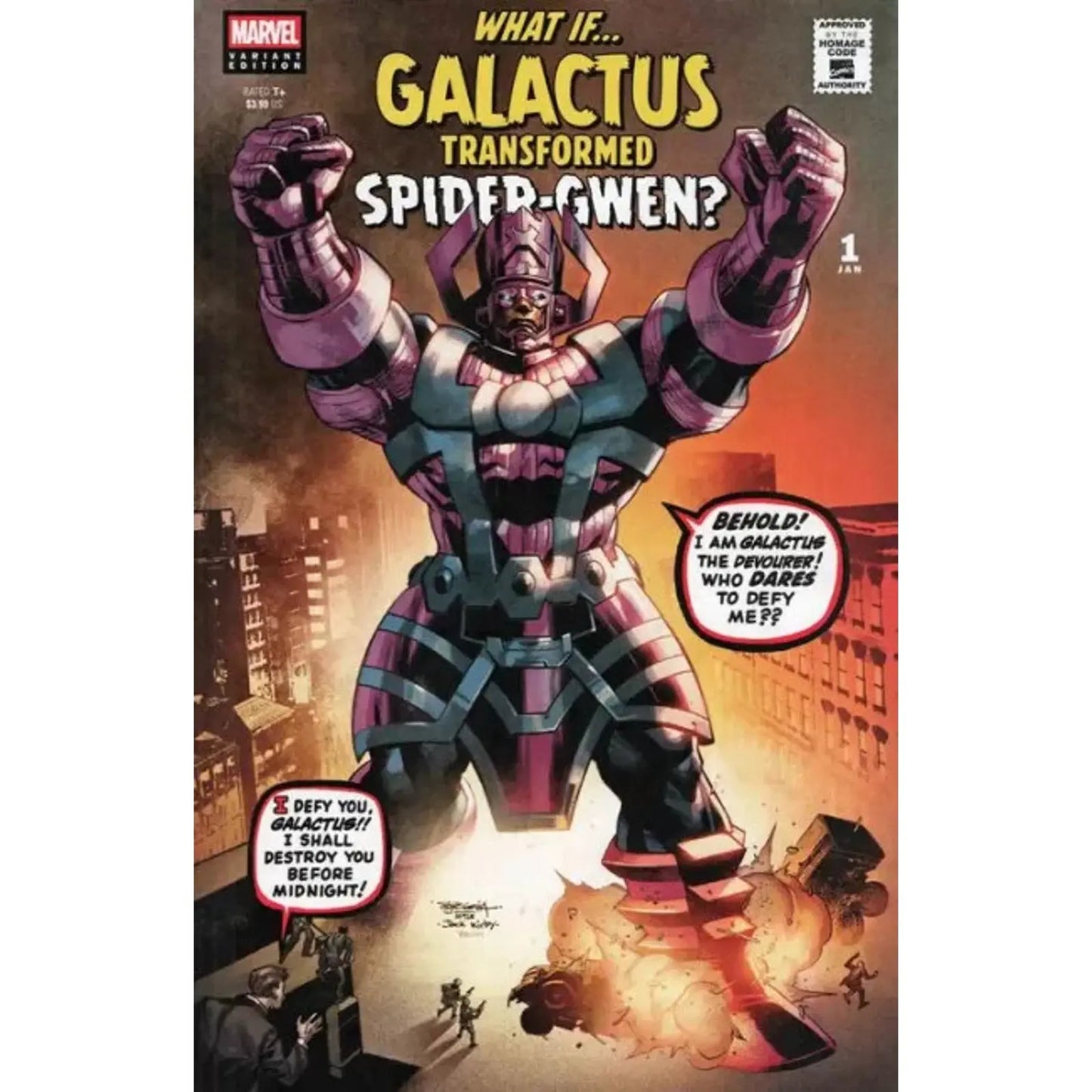 What If...? Galactus Transformed Spider - Gwen 1B Stephen Segovia Homage Variant - MOD Shop LLC