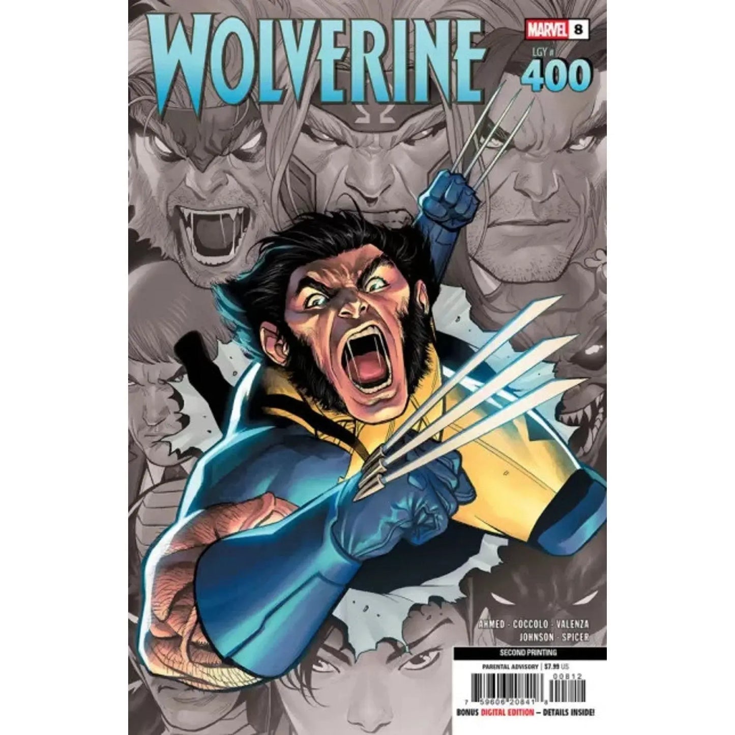 Wolverine, Vol. 8 8H 2nd Printing MartÃ­n CÃ³ccolo - MOD Shop LLC